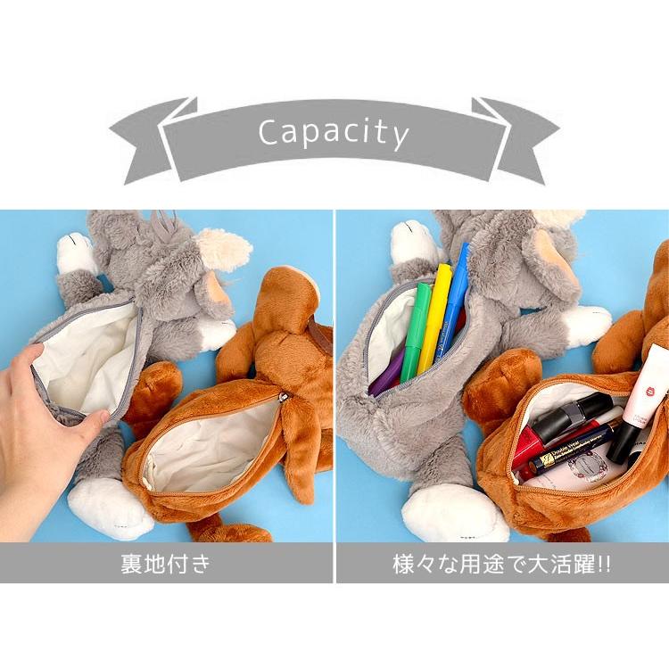 ペンケース 高校生 ぬいぐるみ フィギュア ポーチ NICI ニキ トム＆ジェリー 動物 大容量 ペンポーチ おしゃれ 小学生 中学生 メイクポーチ 小物入れ | nici | 04