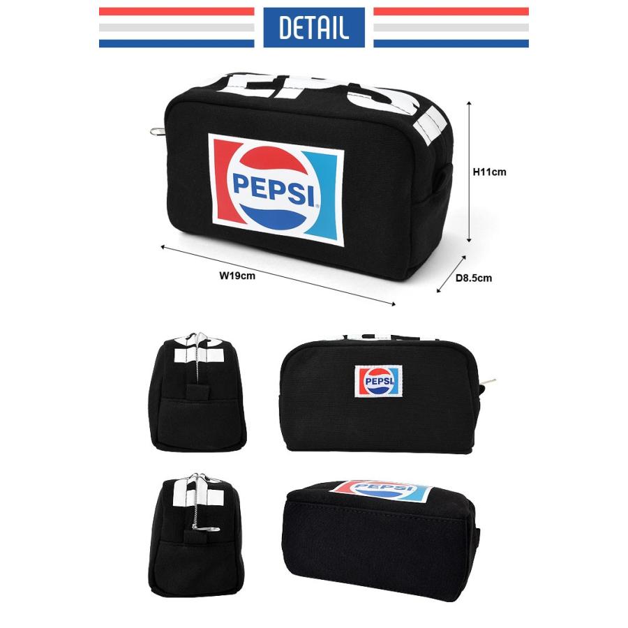 ペンケース 韓国 大容量 ペプシ ロゴ 女子 筆箱 かわいい デニム