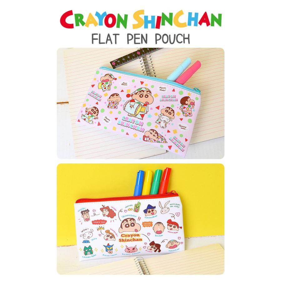 ペンケース クレヨンしんちゃん レディース 筆入 筆箱 かわいい キャラクター フラットペンポーチ 小物入れ 子供 大人 通勤 通学 小学生 中学生 文具 Tjs Penpo14 Hauhau 通販 Yahoo ショッピング