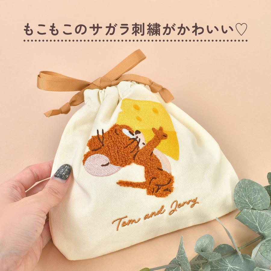 トムとジェリー 巾着ポーチ 小物入れ トム ジェリー タフィー