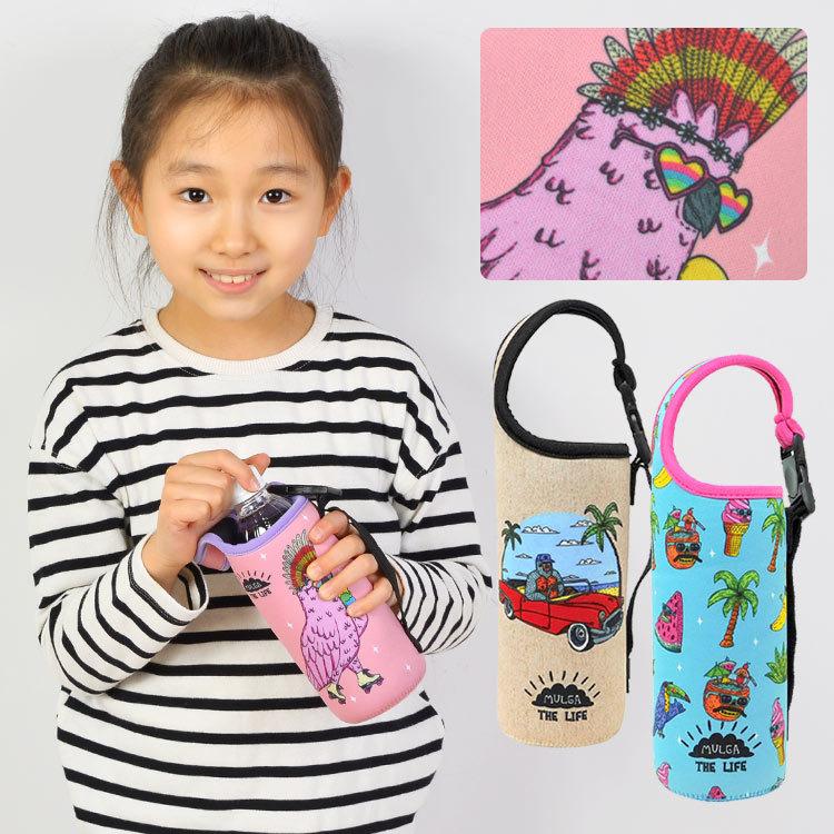 ペットボトルカバー かわいい 500ml 水筒カバー 男の子 ショルダー紐付き 女の子 斜め掛け 3way ペットボトルケース ボトルホルダー 通学 通勤 キッズ Hauhau 通販 Paypayモール