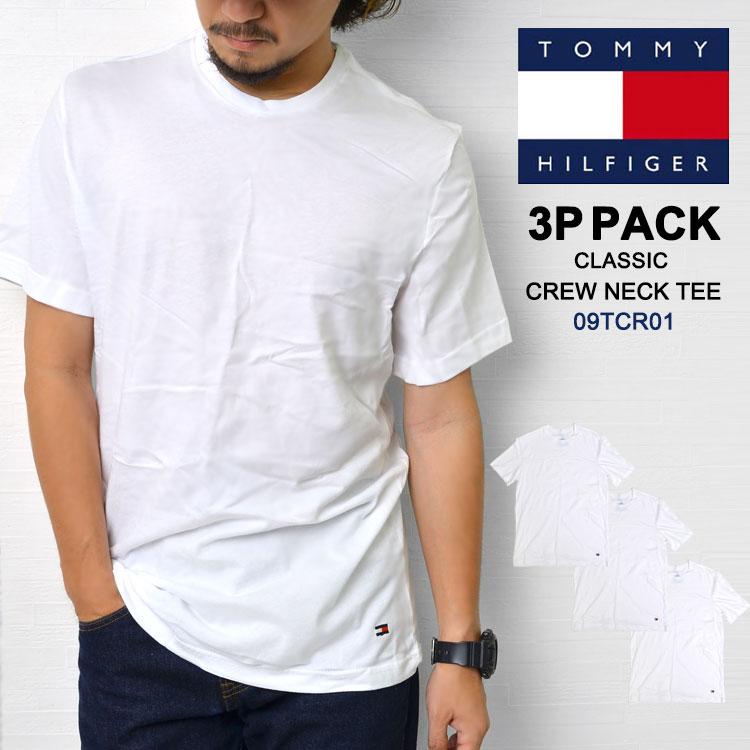 Tシャツ 3点セット Tommy Hilfiger トミー ヒルフィガー カットソー S M L ブランド メンズ 09tcr01 男性 ホワイト ルームウェア コットン シンプル Hauhau 通販 Paypayモール