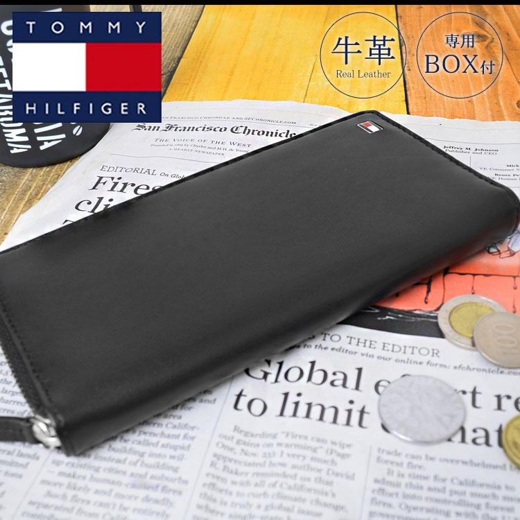 財布 Tommy Hilfiger トミー ヒルフィガー ラウンドファスナー 長財布 メンズ 財布 本革 レザー 牛革 ンズ 入り 箱付 おしゃれ ブラック Hauhau 通販 Paypayモール