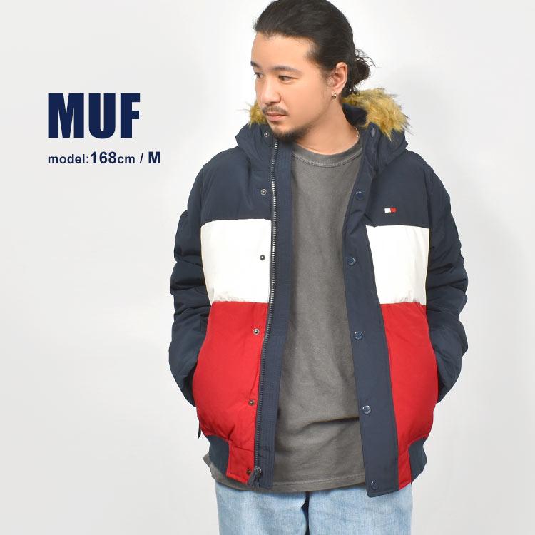 中綿 ファージャケットTOMMY HILFIGER トミー ヒルフィガー ダウンジャケット ブランド メンズ 防寒 159ap863 フェイクファー ロゴ アメカジ リブ付き 送料無料｜hauhau｜14