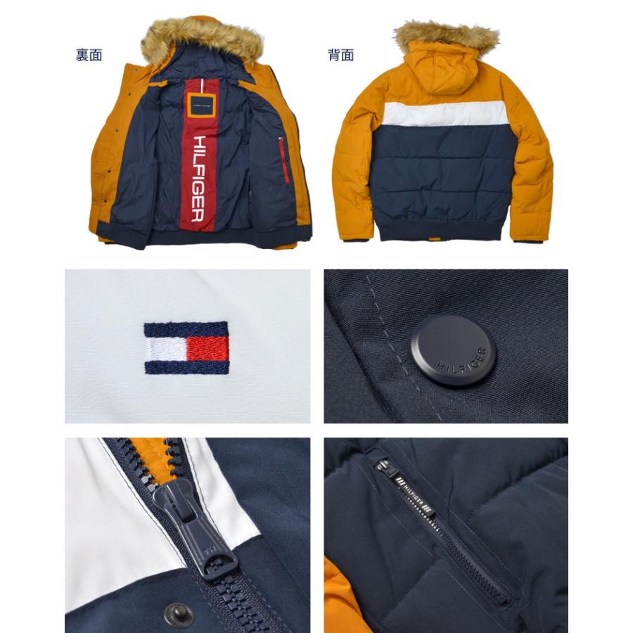 中綿 ファージャケットTOMMY HILFIGER トミー ヒルフィガー ダウンジャケット ブランド メンズ 防寒 159ap863 フェイクファー ロゴ アメカジ リブ付き 送料無料｜hauhau｜15