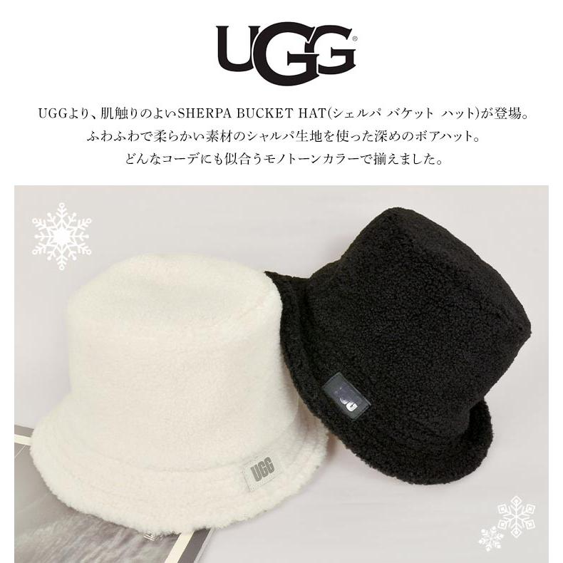 バケットハット ボア レディース 冬 UGG アグ バケハ 帽子 ボアハット 