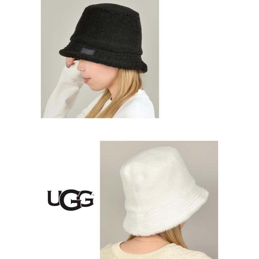 バケットハット ボア レディース 冬 UGG アグ バケハ 帽子 ボアハット 