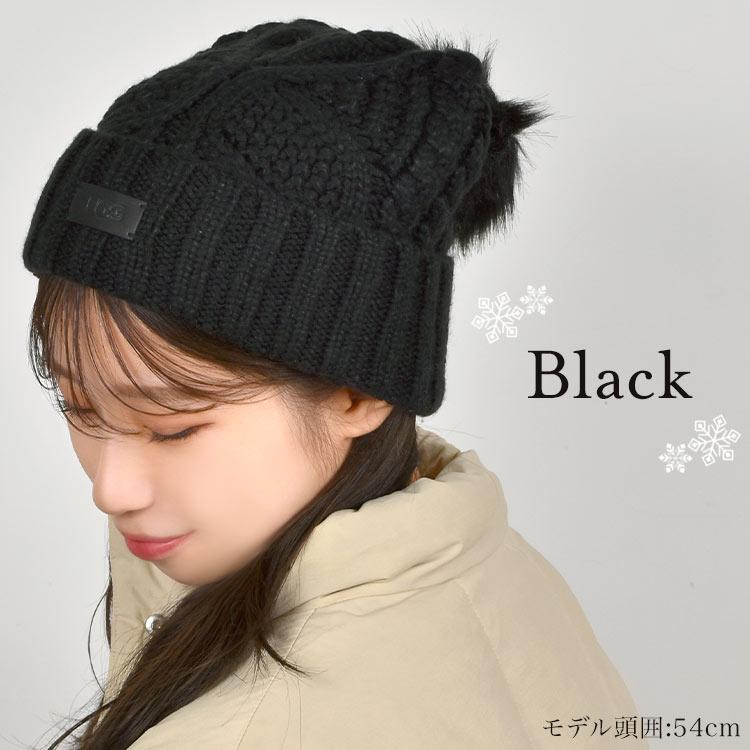 UGG ニット帽 レディース ブランド アグ 秋冬 ボンボン ケーブル UGG ニット帽 レディース ブランド アグ 秋冬 ボンボン ケーブル