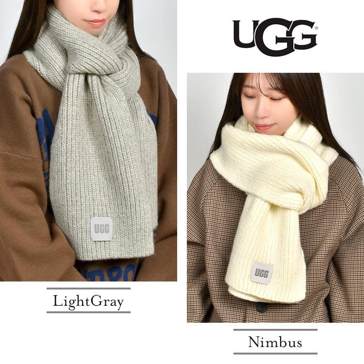 UGG マフラー レディース ブランド アグ リブニットマフラー UGG マフラー レディース ブランド アグ リブニットマフラー