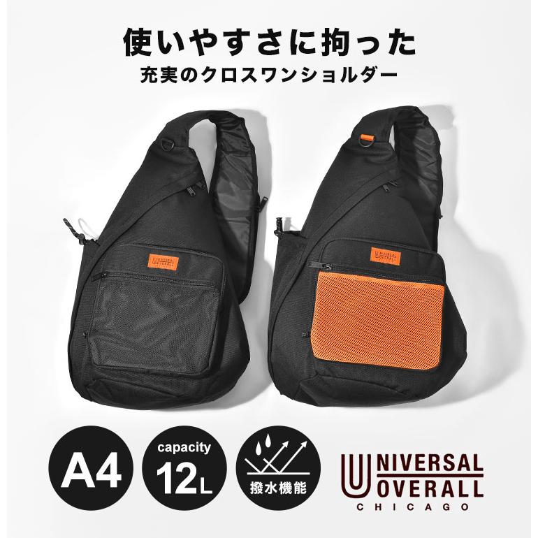 UNIVERSAL OVERALL ボディバッグ 12L ブラック UNIVERSAL OVERALL（ユニバーサルオーバーオール） ウエストポーチ 07