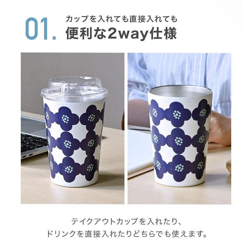 Wpc. タンブラー 蓋付き 保温 保冷 wpc 2way ステンレス 430ml