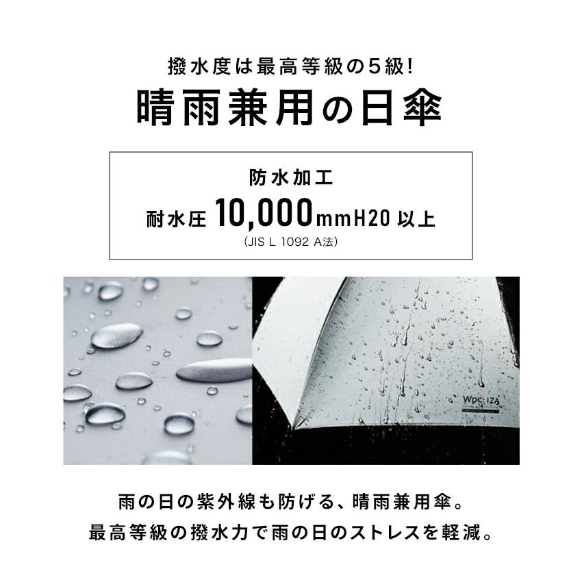 Wpc. IZA wpc イザ 日傘 折りたたみ 完全遮光 メンズ 軽量 晴雨