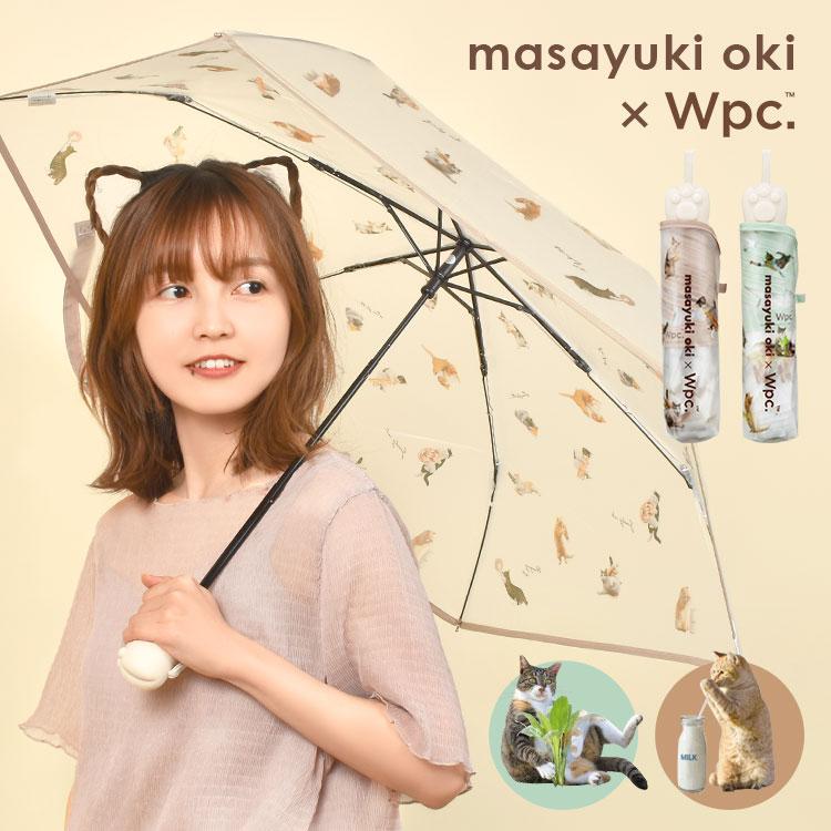 Wpc. 折りたたみ傘 wpc レディース ねこ 猫 雨傘 アンブレにゃん ミニ