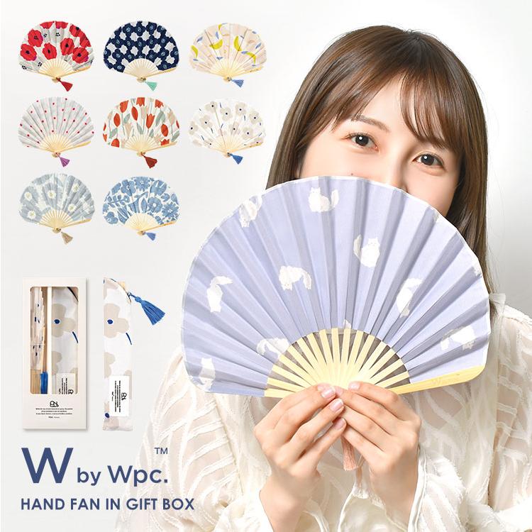 扇子 レディース 花柄 wpc ギフト おしゃれ かわいい 夏 浴衣 着物 涼しい タッセル 袋 ケース付き 誕生日 母の日 プレゼント W by wpc | Wpc.