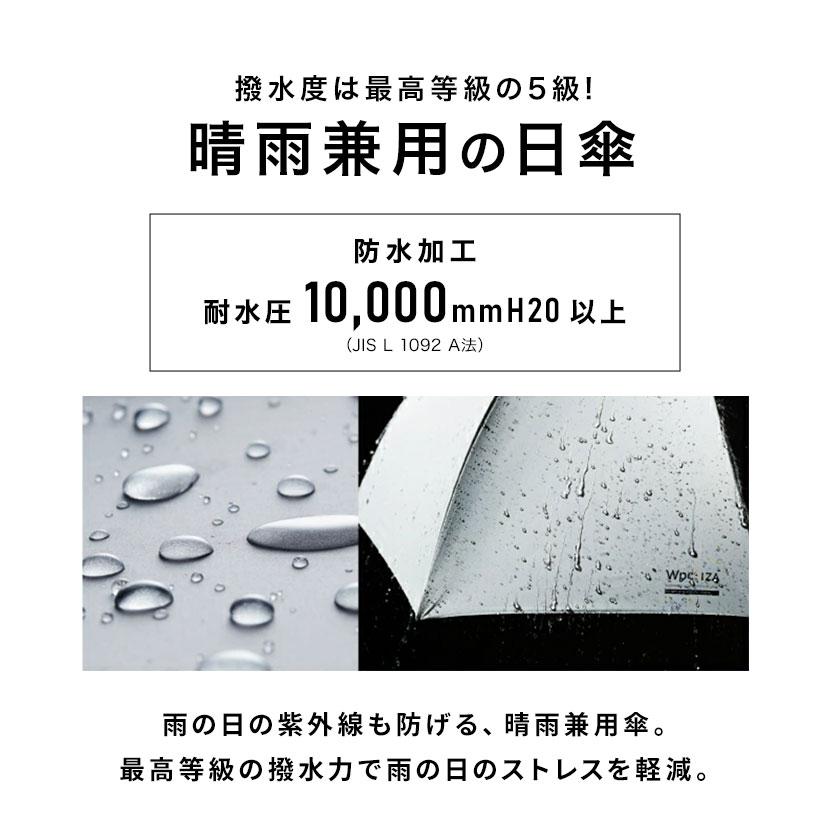 日傘 折りたたみ 完全遮光 軽量 メンズ 晴雨兼用 wpc IZA  耐風 丈夫 高強度 頑丈 7本骨 55cm 遮光率100% UVカット 紫外線対策 遮熱 | Wpc. IZA | 13