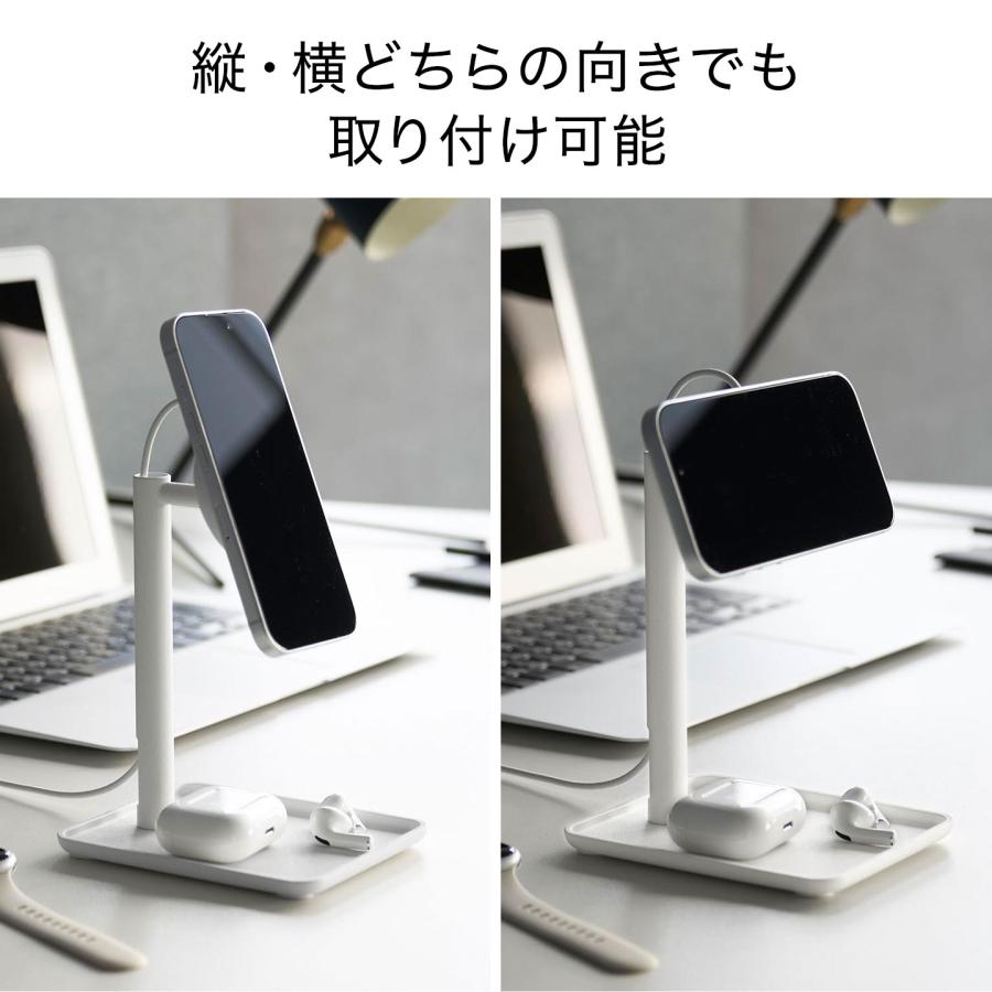 山崎実業 tower トレー付きスマートフォン充電スタンド タワー 公式