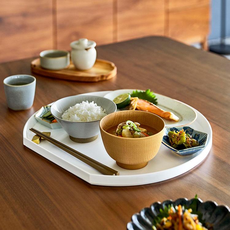 tower 半月盆 山崎実業 トレー 半月型 10585 10586 おぼん 食洗機対応