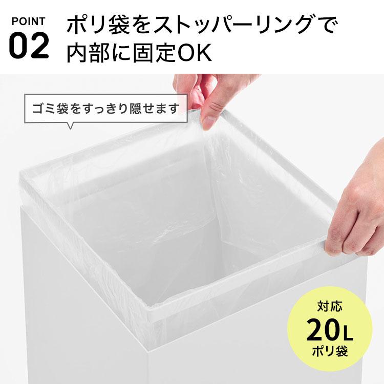 tower 山崎実業 蓋付きトラッシュカン タワー 角型 14L 公式 10596