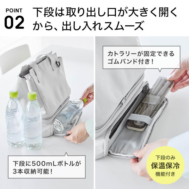tower 山崎実業 セパレートできる横からパッとランチバッグ タワー