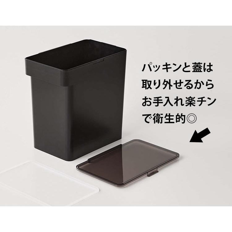 山崎実業 密閉米びつ 10kg＆ブレットケース 山崎実業 米びつ 10kg 密閉 おしゃれ こめびつ タワー シンプル