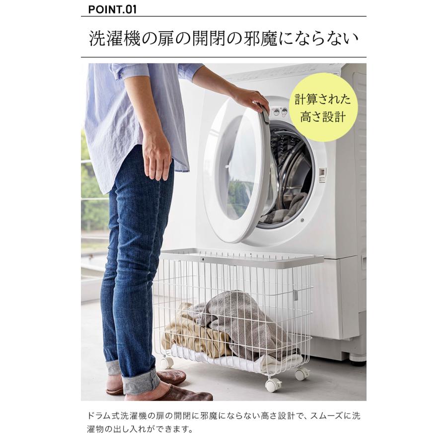tower ランドリーバスケットキャスター付き ワイド&ロー タワー tower ランドリーバスケットキャスター付き ワイド&ロー タワー