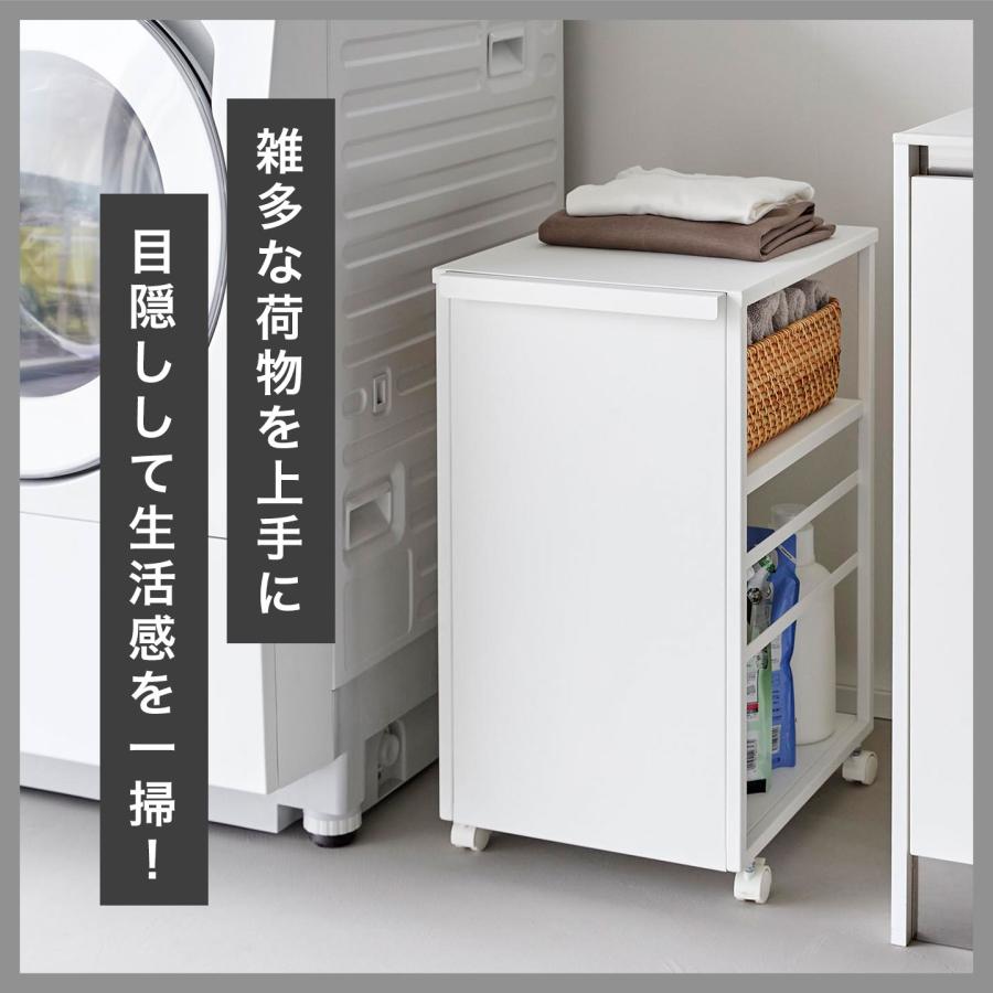 新品目隠しワゴン8470、2段天板付き幅33.8cm Yamazaki - 新品目隠しワゴン8470、2段天板付き幅33.8cmの通販 by