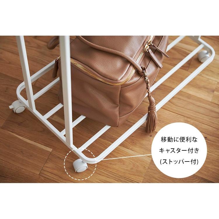 山崎実業 ハンガーラック 2列 おしゃれ コートハンガー タワー tower