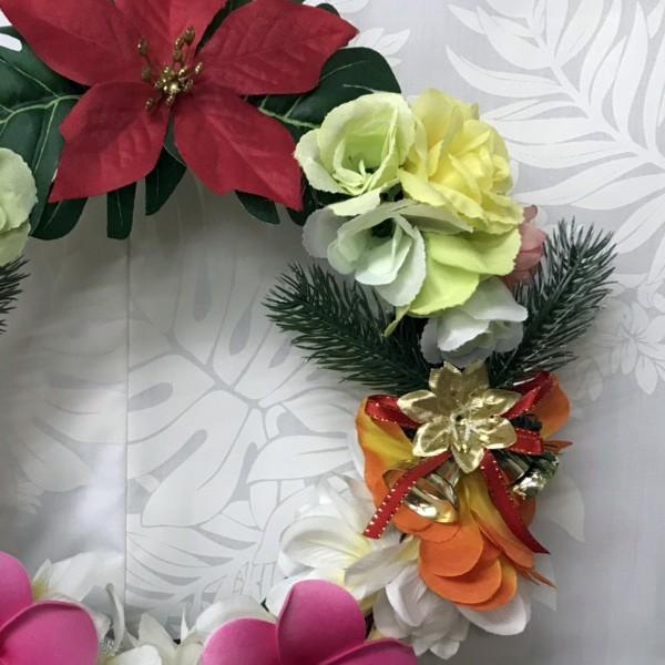 リース クリスマス ハワイアン 27cm 玄関 リビング ダイニング ギフト