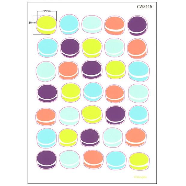 ウォールステッカー 消臭抗菌 マカロン ブルー 貼ってはがせる 日本製 シルクスクリーン印刷 ゆうパケット対応 サイズ Dws 464 ウォールステッカーのハウスジーダ 通販 Yahoo ショッピング