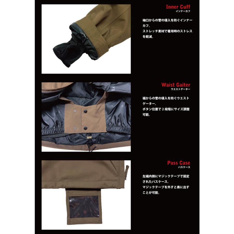 ARBN エアボーン スノーボードウェア アノラックジャケット ARBN