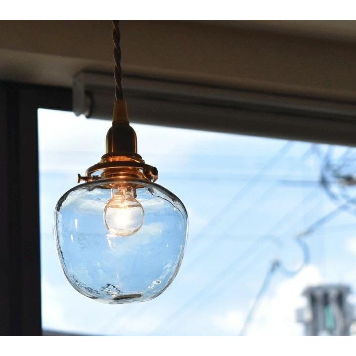 ペンダントライト ソケット\u0026シェードセット BRASS＆ガラス E17 コード長が選べる 30cm 60cm 100cm 150cm シーリングカバー付き 北欧 safu サフの画像