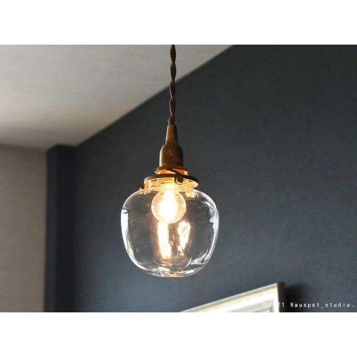 ペンダントライト ソケット\u0026シェードセット BRASS＆ガラス E17 コード長が選べる 30cm 60cm 100cm 150cm シーリングカバー付き 北欧 safu サフの画像