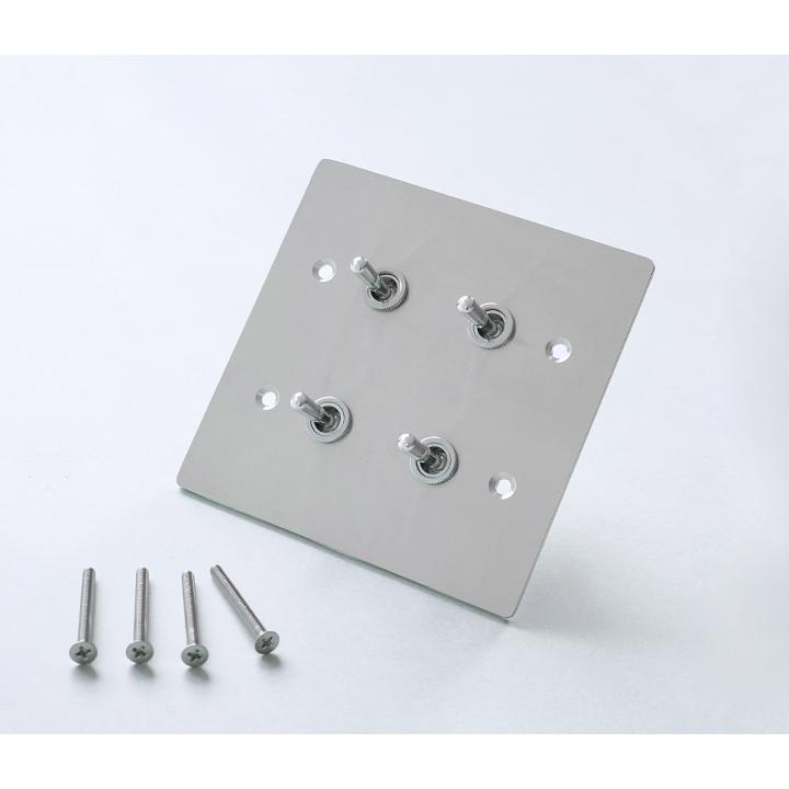 トグルスイッチ 壁 電気スイッチ ステンレス オシャレステンレス