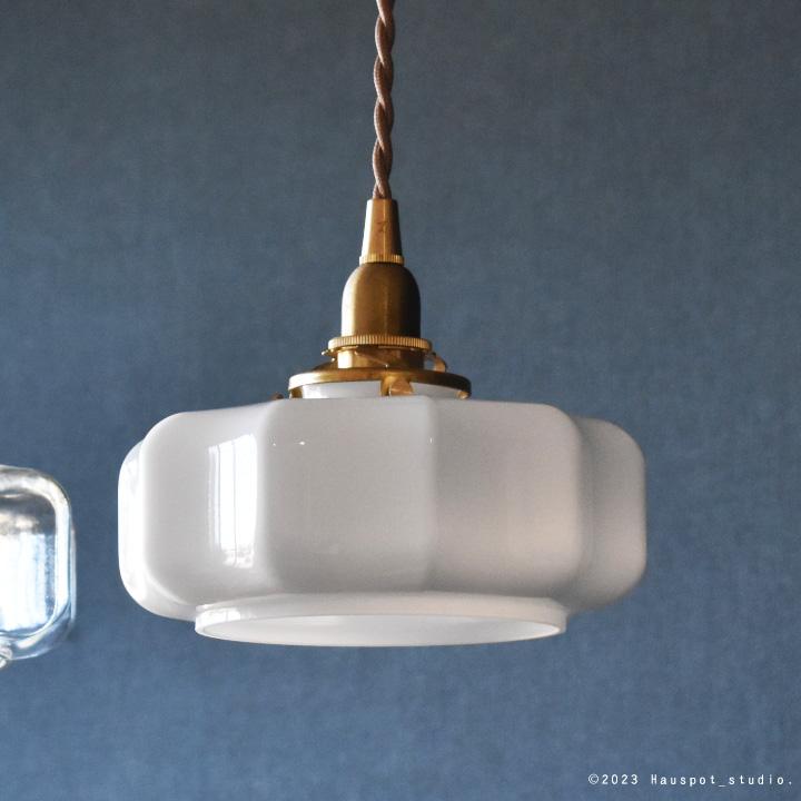 ペンダントライト ソケット シェード 電球 セット Glass Lighting Mサイズ E17 E26 コード長が選べる 30cm 60cm 100cm 150cm 25W 40W Fearn カバー付_9