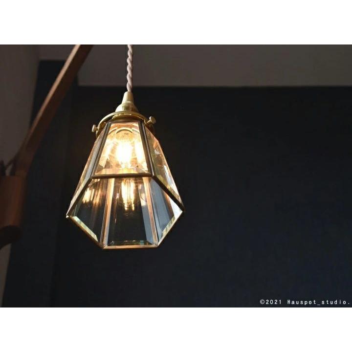 ペンダントライト ソケット\u0026シェードセット BRASS\u0026クリアガラス E17 コード長が選べる 15cm 30cm 60cm 100cm 150cm ガラスシェード 透明 Sion シオンの画像