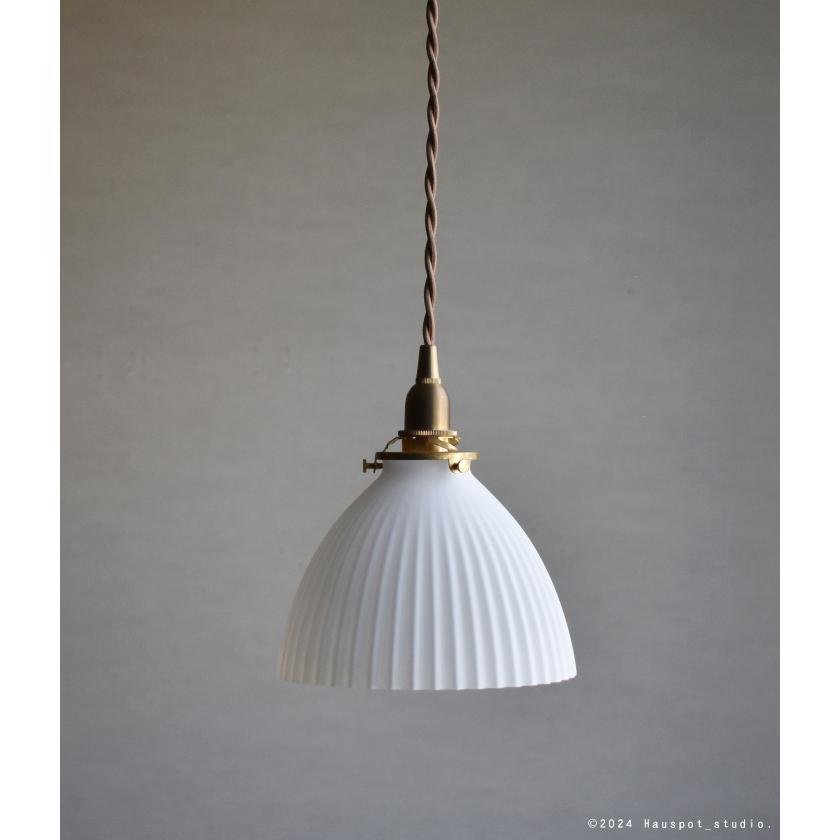 ペンダントライト ソケット\u0026シェードセット Shell shade conical.  E17 E26 15cm 30cm 60cm 100cm 150cm 乳白色 透明 クリア コード長が選べるの画像