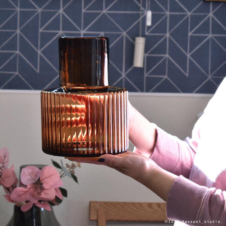 花瓶 枝物 北欧 おしゃれ フラワーベース Apollo アポロ ブルー