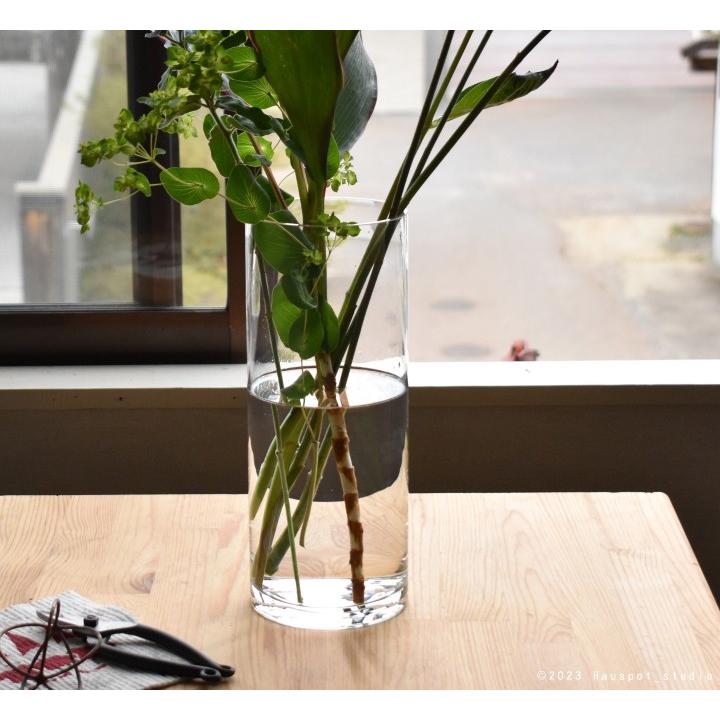 ガラスベース 枝物 円柱 丸型シリンダーベース model 1230サイズ：直径