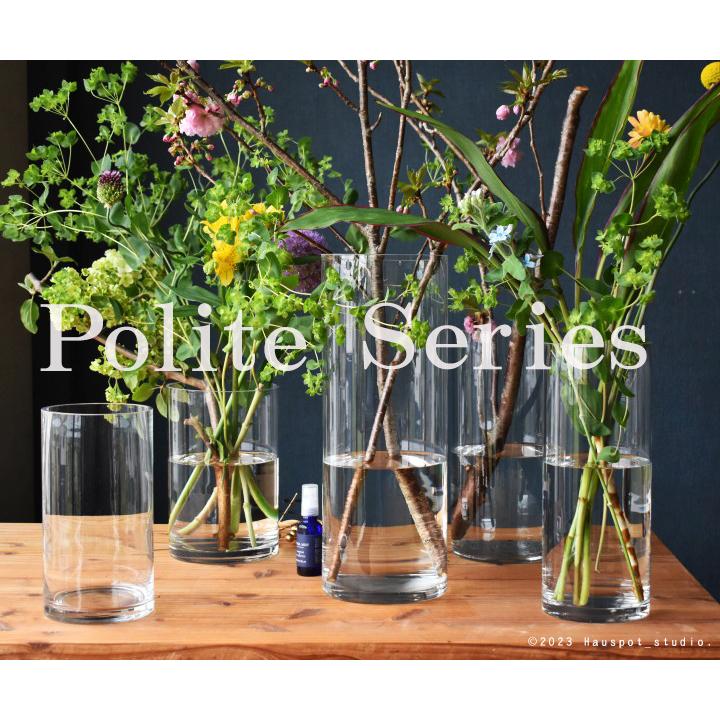 ガラスベース 枝物 円柱 丸型シリンダーベース model 1522サイズ：直径