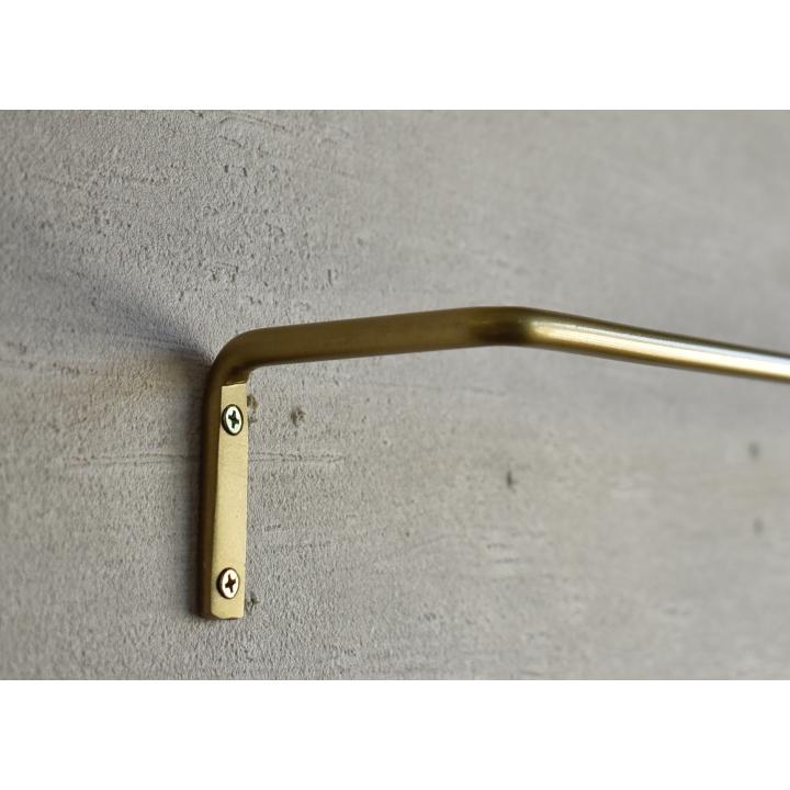 アイアンバー ゴールド ルームバー Lサイズ：幅75.5cm×7.5cm×6.5cm 