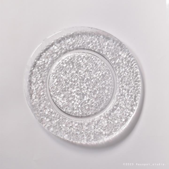 プレート 皿 ガラスプレート 小皿 kisala キサラ 直径(約)15.0cm