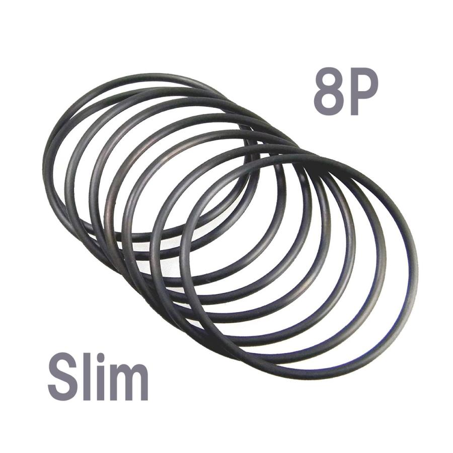 最安値に挑戦 ラバー ゴム ブレスレット黒ブラック8p つけっぱなし メンズ レディース細 輪バングル メール便可 Simbcity Net