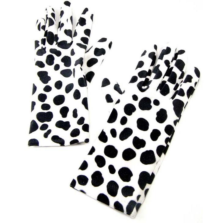 【女の子】チャーム付き　大人可愛い　ダルメシアン　アニマル　入園入学3点セット レディース 手袋 かわいい ダルメシアン アニマル柄/メール便可