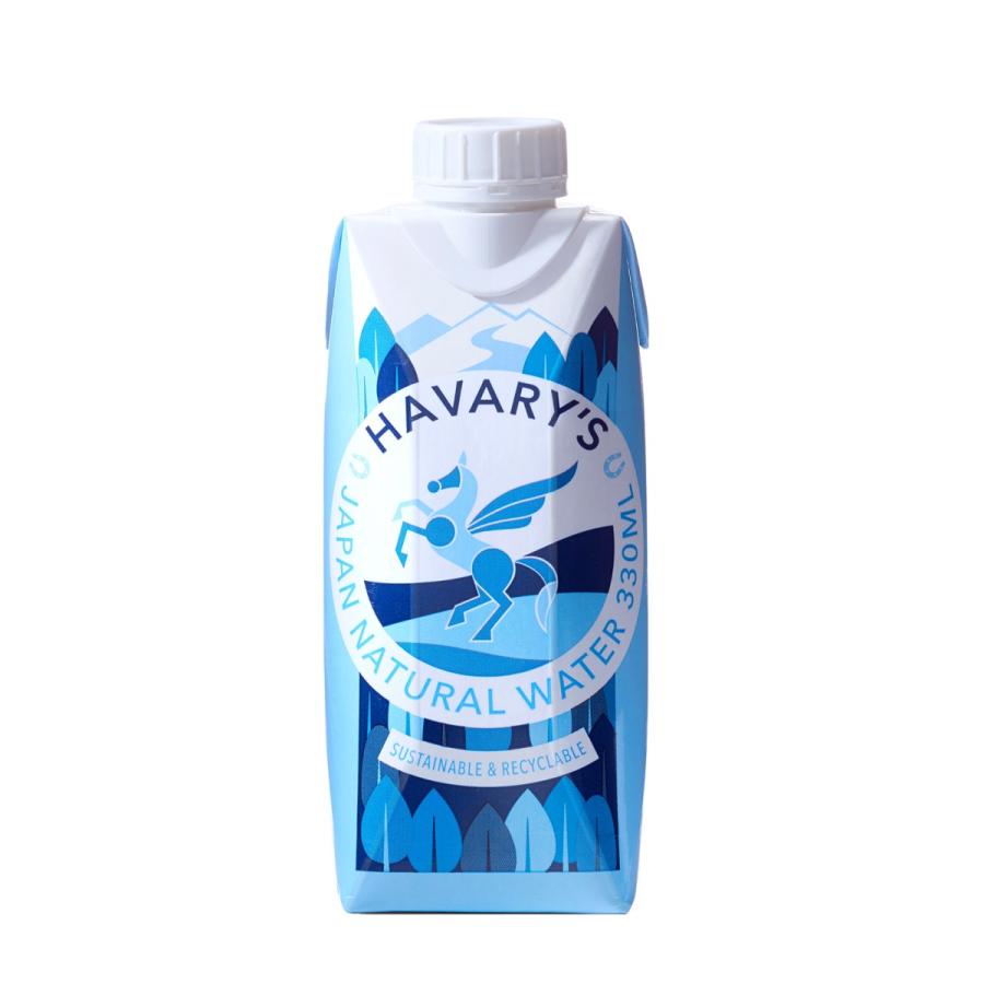 HAVARY'S ハバリーズ 紙パック ナチュラルウォーター ミネラルウォーター 天然水 水 (330mL×12本) | 