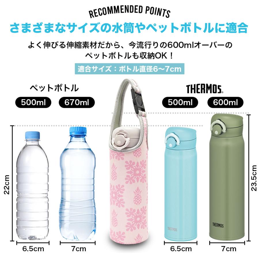 ボトル ケース カバー 水筒 マイボトル ペットボトル ステンレスボトル 肩かけ 保冷 保温 500ml 600ml  :HVK-QSA01-PBCVR:HAVIKAショップ ヤフー店 通販 