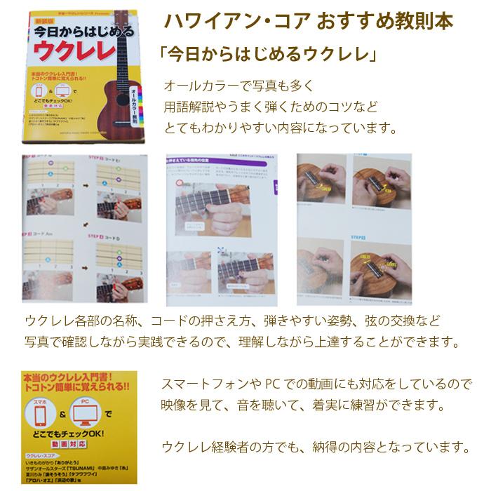 ウクレレ ギフト 初心者セット ソプラノウクレレ  ケース チューナー 教則本 クリーナー マホガニー 送料無料_18