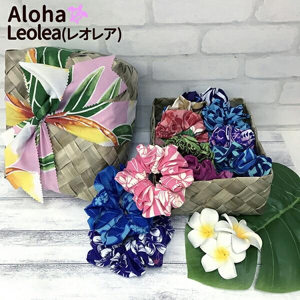 シュシュ フラ フラダンス ヘアアクセサリー ハワイ ハワイアン かわいい 髪飾り ハワイアンファブリック ハワイアン雑貨 ハワイアン生地 3個セット