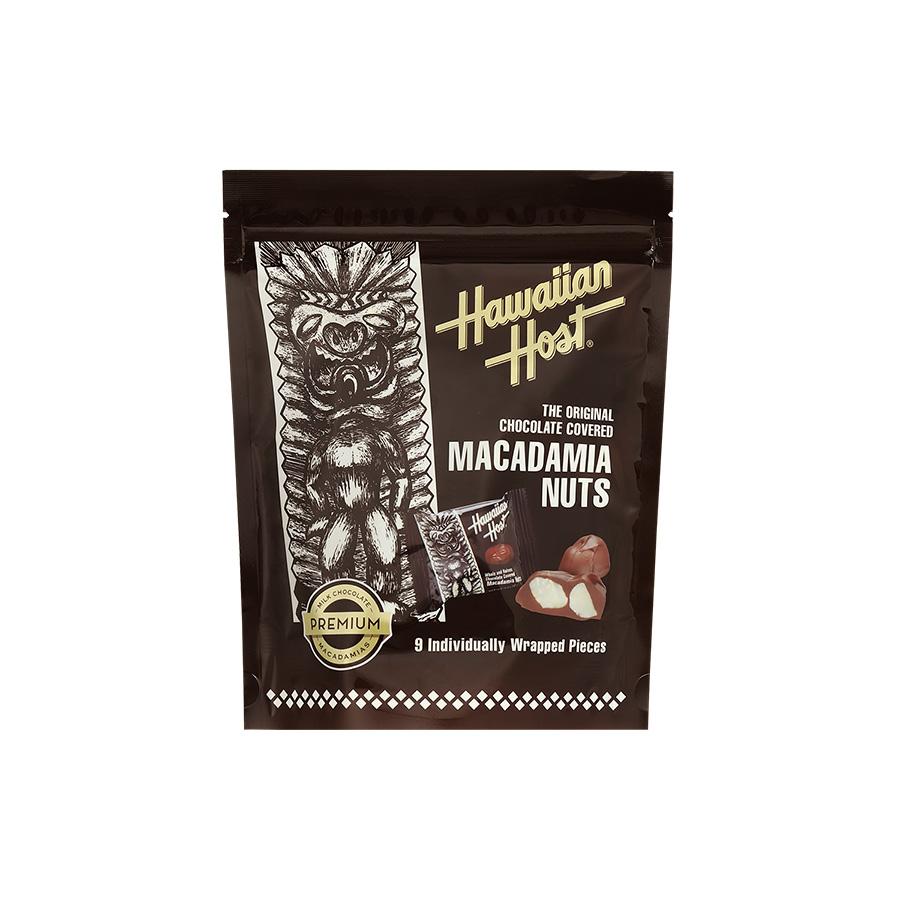 Hawaiian Host ハワイお土産 マカダミアナッツチョコレート1ピースTIKI