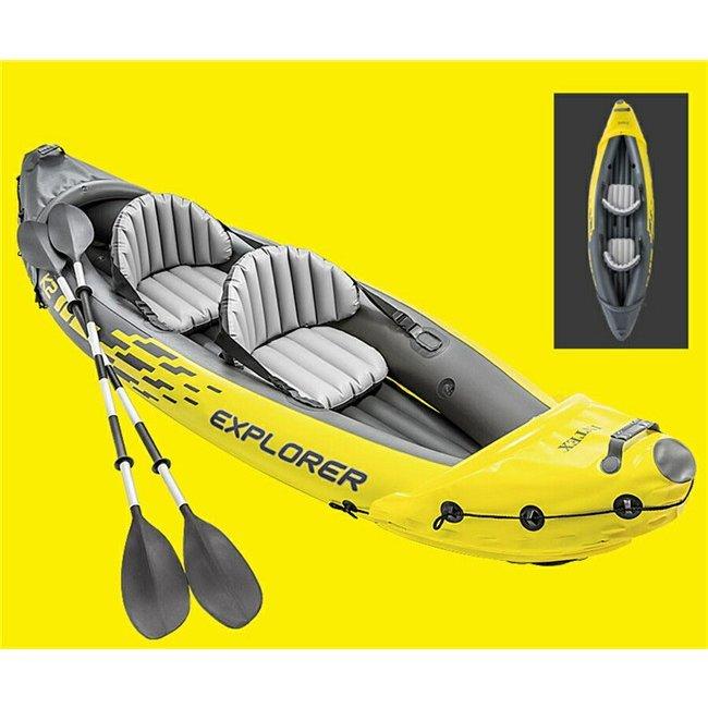 Intex 2人乗り ナイトプール 水遊び プール 浮かぶ 浮き輪 水物 プール用品 水遊び用品 海水浴 カヤック ゴムボート インフレータブルボート カヌー 607 家庭用プール 値引 Yuca Com Br