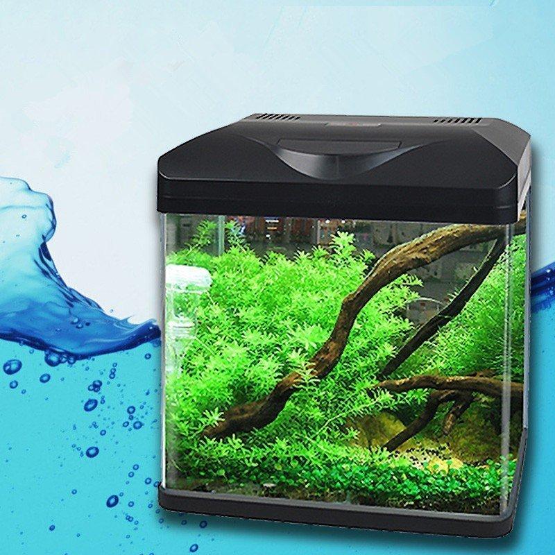 レイアウト ミニ家庭用 水族館 水槽 魚飼育 金魚の水槽セット 熱帯魚水槽セット デスクトップ Ledライト ライト ペット用品 省電 ガラス 新登場